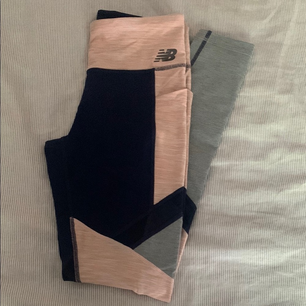 New Balance Blue/Cream/Gray Leggings for Active Comfort